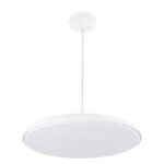 GLOBOSTAR® BARON 61255 Μοντέρνο Κρεμαστό Φωτιστικό Οροφής LED 24W 2880lm 120° AC 220-240V IP20 Ρυθμιζόμενο Λευκό CCT με On/Off 2700K/4500K/6000K - Lumileds SMD Chip - Λευκό Ματ - Μ40 x Π40 x Υ10cm - 3 Χρόνια Εγγύηση - Image 5