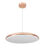 GLOBOSTAR® BARON 61256 Μοντέρνο Κρεμαστό Φωτιστικό Οροφής LED 24W 2880lm 120° AC 220-240V IP20 Ρυθμιζόμενο Λευκό CCT με On/Off 2700K/4500K/6000K - Lumileds SMD Chip - Ροζ Χρυσό - Μ40 x Π40 x Υ10cm - 3 Χρόνια Εγγύηση - Image 5