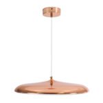 GLOBOSTAR® BARON 61256 Μοντέρνο Κρεμαστό Φωτιστικό Οροφής LED 24W 2880lm 120° AC 220-240V IP20 Ρυθμιζόμενο Λευκό CCT με On/Off 2700K/4500K/6000K - Lumileds SMD Chip - Ροζ Χρυσό - Μ40 x Π40 x Υ10cm - 3 Χρόνια Εγγύηση - Image 6