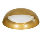 GLOBOSTAR® ANATOLIA 61263 Μοντέρνο Φωτιστικό Οροφής LED 60W 6900lm 120° AC 220-240V IP20 Ρυθμιζόμενο Λευκό CCT με Χειριστήριο από 2700K έως 6000K Dimmable - Lumileds SMD Chip - Χρυσό - Μ43 x Π43 x Υ11cm - 3 Χρόνια Εγγύηση - Image 3