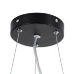 GLOBOSTAR® ANATOLIA 61267 Μοντέρνο Κρεμαστό Φωτιστικό Οροφής LED 60W 6900lm 120° AC 220-240V IP20 Ρυθμιζόμενο Λευκό CCT με Χειριστήριο από 2700K έως 6000K Dimmable - Lumileds SMD Chip - Μαύρο Ματ - Μ43 x Π43 x Υ11cm - 3 Χρόνια Εγγύηση - Image 7