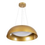 GLOBOSTAR® ANATOLIA 61268 Μοντέρνο Κρεμαστό Φωτιστικό Οροφής LED 60W 6900lm 120° AC 220-240V IP20 Ρυθμιζόμενο Λευκό CCT με Χειριστήριο από 2700K έως 6000K Dimmable - Lumileds SMD Chip - Χρυσό - Μ43 x Π43 x Υ11cm - 3 Χρόνια Εγγύηση - Image 3