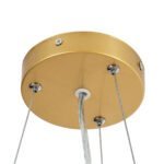 GLOBOSTAR® ANATOLIA 61268 Μοντέρνο Κρεμαστό Φωτιστικό Οροφής LED 60W 6900lm 120° AC 220-240V IP20 Ρυθμιζόμενο Λευκό CCT με Χειριστήριο από 2700K έως 6000K Dimmable - Lumileds SMD Chip - Χρυσό - Μ43 x Π43 x Υ11cm - 3 Χρόνια Εγγύηση - Image 7