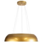 GLOBOSTAR® ANATOLIA 61270 Μοντέρνο Κρεμαστό Φωτιστικό Οροφής LED 75W 8625lm 120° AC 220-240V IP20 Ρυθμιζόμενο Λευκό CCT με Χειριστήριο από 2700K έως 6000K Dimmable - Lumileds SMD Chip - Χρυσό - Μ60 x Π60 x Υ12.5cm - 3 Χρόνια Εγγύηση - Image 4