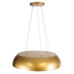 GLOBOSTAR® ANATOLIA 61270 Μοντέρνο Κρεμαστό Φωτιστικό Οροφής LED 75W 8625lm 120° AC 220-240V IP20 Ρυθμιζόμενο Λευκό CCT με Χειριστήριο από 2700K έως 6000K Dimmable - Lumileds SMD Chip - Χρυσό - Μ60 x Π60 x Υ12.5cm - 3 Χρόνια Εγγύηση - Image 5