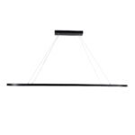 GLOBOSTAR® BOLIVAR 61271 Μοντέρνο Κρεμαστό Φωτιστικό Οροφής LED 54W 6210lm 360° AC 220-240V IP20 Ρυθμιζόμενο Λευκό CCT με Χειριστήριο από 2700K έως 6000K Dimmable - Lumileds SMD Chip - Μαύρο Ματ - Μ120 x Π30 x Υ2cm - 3 Χρόνια Εγγύηση - Image 5