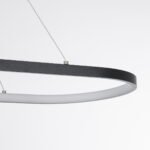 GLOBOSTAR® BOLIVAR 61271 Μοντέρνο Κρεμαστό Φωτιστικό Οροφής LED 54W 6210lm 360° AC 220-240V IP20 Ρυθμιζόμενο Λευκό CCT με Χειριστήριο από 2700K έως 6000K Dimmable - Lumileds SMD Chip - Μαύρο Ματ - Μ120 x Π30 x Υ2cm - 3 Χρόνια Εγγύηση - Image 7