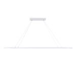 GLOBOSTAR® BOLIVAR 61272 Μοντέρνο Κρεμαστό Φωτιστικό Οροφής LED 54W 6210lm 360° AC 220-240V IP20 Ρυθμιζόμενο Λευκό CCT με Χειριστήριο από 2700K έως 6000K Dimmable - Lumileds SMD Chip - Λευκό Ματ - Μ120 x Π30 x Υ2cm - 3 Χρόνια Εγγύηση - Image 5