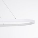 GLOBOSTAR® BOLIVAR 61272 Μοντέρνο Κρεμαστό Φωτιστικό Οροφής LED 54W 6210lm 360° AC 220-240V IP20 Ρυθμιζόμενο Λευκό CCT με Χειριστήριο από 2700K έως 6000K Dimmable - Lumileds SMD Chip - Λευκό Ματ - Μ120 x Π30 x Υ2cm - 3 Χρόνια Εγγύηση - Image 7