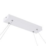 GLOBOSTAR® BOLIVAR 61272 Μοντέρνο Κρεμαστό Φωτιστικό Οροφής LED 54W 6210lm 360° AC 220-240V IP20 Ρυθμιζόμενο Λευκό CCT με Χειριστήριο από 2700K έως 6000K Dimmable - Lumileds SMD Chip - Λευκό Ματ - Μ120 x Π30 x Υ2cm - 3 Χρόνια Εγγύηση - Image 8