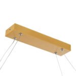 GLOBOSTAR® BOLIVAR 61274 Μοντέρνο Κρεμαστό Φωτιστικό Οροφής LED 54W 6210lm 360° AC 220-240V IP20 Ρυθμιζόμενο Λευκό CCT με Χειριστήριο από 2700K έως 6000K Dimmable - Lumileds SMD Chip - Χρυσό Βούρτσας - Μ120 x Π30 x Υ2cm - 3 Χρόνια Εγγύηση - Image 8