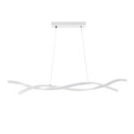 GLOBOSTAR® MORALES 61276 Μοντέρνο Κρεμαστό Φωτιστικό Οροφής LED 54W 6048lm 300° AC 220-240V IP20 Ρυθμιζόμενο Λευκό CCT με Χειριστήριο από 2700K έως 6000K Dimmable - Lumileds SMD Chip - Λευκό Ματ - Μ90 x Π14 x Υ14cm - 3 Χρόνια Εγγύηση - Image 4