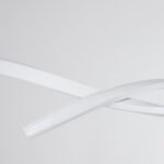 GLOBOSTAR® MORALES 61276 Μοντέρνο Κρεμαστό Φωτιστικό Οροφής LED 54W 6048lm 300° AC 220-240V IP20 Ρυθμιζόμενο Λευκό CCT με Χειριστήριο από 2700K έως 6000K Dimmable - Lumileds SMD Chip - Λευκό Ματ - Μ90 x Π14 x Υ14cm - 3 Χρόνια Εγγύηση - Image 6