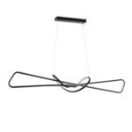 GLOBOSTAR® DOLORES 61279 Μοντέρνο Κρεμαστό Φωτιστικό Οροφής LED 105W 11760lm 300° AC 220-240V IP20 Ρυθμιζόμενο Λευκό CCT με Χειριστήριο από 2700K έως 6000K Dimmable - Lumileds SMD Chip - Μαύρο Ματ - Μ110 x Π17 x Υ17.5cm - 3 Χρόνια Εγγύηση - Image 4