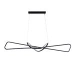 GLOBOSTAR® DOLORES 61279 Μοντέρνο Κρεμαστό Φωτιστικό Οροφής LED 105W 11760lm 300° AC 220-240V IP20 Ρυθμιζόμενο Λευκό CCT με Χειριστήριο από 2700K έως 6000K Dimmable - Lumileds SMD Chip - Μαύρο Ματ - Μ110 x Π17 x Υ17.5cm - 3 Χρόνια Εγγύηση - Image 5