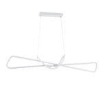 GLOBOSTAR® DOLORES 61280 Μοντέρνο Κρεμαστό Φωτιστικό Οροφής LED 105W 11760lm 300° AC 220-240V IP20 Ρυθμιζόμενο Λευκό CCT με Χειριστήριο από 2700K έως 6000K Dimmable - Lumileds SMD Chip - Λευκό Ματ - Μ110 x Π17 x Υ17.5cm - 3 Χρόνια Εγγύηση - Image 4