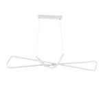 GLOBOSTAR® DOLORES 61280 Μοντέρνο Κρεμαστό Φωτιστικό Οροφής LED 105W 11760lm 300° AC 220-240V IP20 Ρυθμιζόμενο Λευκό CCT με Χειριστήριο από 2700K έως 6000K Dimmable - Lumileds SMD Chip - Λευκό Ματ - Μ110 x Π17 x Υ17.5cm - 3 Χρόνια Εγγύηση - Image 5