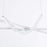 GLOBOSTAR® DOLORES 61280 Μοντέρνο Κρεμαστό Φωτιστικό Οροφής LED 105W 11760lm 300° AC 220-240V IP20 Ρυθμιζόμενο Λευκό CCT με Χειριστήριο από 2700K έως 6000K Dimmable - Lumileds SMD Chip - Λευκό Ματ - Μ110 x Π17 x Υ17.5cm - 3 Χρόνια Εγγύηση - Image 6