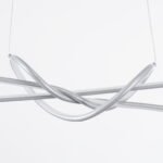 GLOBOSTAR® DOLORES 61281 Μοντέρνο Κρεμαστό Φωτιστικό Οροφής LED 105W 11760lm 300° AC 220-240V IP20 Ρυθμιζόμενο Λευκό CCT με Χειριστήριο από 2700K έως 6000K Dimmable - Lumileds SMD Chip - Νίκελ Βούρτσας - Μ110 x Π17 x Υ17.5cm - 3 Χρόνια Εγγύηση - Image 6