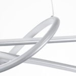 GLOBOSTAR® DOLORES 61281 Μοντέρνο Κρεμαστό Φωτιστικό Οροφής LED 105W 11760lm 300° AC 220-240V IP20 Ρυθμιζόμενο Λευκό CCT με Χειριστήριο από 2700K έως 6000K Dimmable - Lumileds SMD Chip - Νίκελ Βούρτσας - Μ110 x Π17 x Υ17.5cm - 3 Χρόνια Εγγύηση - Image 7