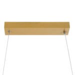 GLOBOSTAR® DOLORES 61282 Μοντέρνο Κρεμαστό Φωτιστικό Οροφής LED 105W 11760lm 300° AC 220-240V IP20 Ρυθμιζόμενο Λευκό CCT με Χειριστήριο από 2700K έως 6000K Dimmable - Lumileds SMD Chip - Χρυσό Βούρτσας - Μ110 x Π17 x Υ17.5cm - 3 Χρόνια Εγγύηση - Image 8