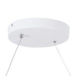 GLOBOSTAR® SPIRALE 61284 Μοντέρνο Κρεμαστό Φωτιστικό Οροφής LED 75W 8400lm 300° AC 220-240V IP20 Ρυθμιζόμενο Λευκό CCT με Χειριστήριο από 2700K έως 6000K Dimmable - Lumileds SMD Chip - Λευκό Ματ - Μ72 x Π25 x Υ30cm - 3 Χρόνια Εγγύηση - Image 7