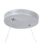 GLOBOSTAR® SPIRALE 61285 Μοντέρνο Κρεμαστό Φωτιστικό Οροφής LED 75W 8400lm 300° AC 220-240V IP20 Ρυθμιζόμενο Λευκό CCT με Χειριστήριο από 2700K έως 6000K Dimmable - Lumileds SMD Chip - Νίκελ Βούρτσας - Μ72 x Π25 x Υ30cm - 3 Χρόνια Εγγύηση - Image 7