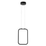 GLOBOSTAR® DEROBA 61298 Μοντέρνο Κρεμαστό Φωτιστικό Οροφής LED 12W 1320lm 360° AC 220-240V IP20 Ρυθμιζόμενο Λευκό CCT με On/Off 2700K/4500K/6000K - Lumileds SMD Chip - Μαύρο Ματ - Μ16 x Π1.6 x Υ25.5cm - 3 Χρόνια Εγγύηση - Image 5