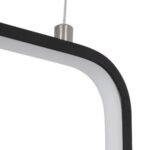 GLOBOSTAR® DEROBA 61298 Μοντέρνο Κρεμαστό Φωτιστικό Οροφής LED 12W 1320lm 360° AC 220-240V IP20 Ρυθμιζόμενο Λευκό CCT με On/Off 2700K/4500K/6000K - Lumileds SMD Chip - Μαύρο Ματ - Μ16 x Π1.6 x Υ25.5cm - 3 Χρόνια Εγγύηση - Image 7