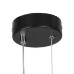 GLOBOSTAR® DEROBA 61298 Μοντέρνο Κρεμαστό Φωτιστικό Οροφής LED 12W 1320lm 360° AC 220-240V IP20 Ρυθμιζόμενο Λευκό CCT με On/Off 2700K/4500K/6000K - Lumileds SMD Chip - Μαύρο Ματ - Μ16 x Π1.6 x Υ25.5cm - 3 Χρόνια Εγγύηση - Image 8