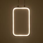 GLOBOSTAR® DEROBA 61298 Μοντέρνο Κρεμαστό Φωτιστικό Οροφής LED 12W 1320lm 360° AC 220-240V IP20 Ρυθμιζόμενο Λευκό CCT με On/Off 2700K/4500K/6000K - Lumileds SMD Chip - Μαύρο Ματ - Μ16 x Π1.6 x Υ25.5cm - 3 Χρόνια Εγγύηση - Image 10