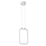 GLOBOSTAR® DEROBA 61299 Μοντέρνο Κρεμαστό Φωτιστικό Οροφής LED 12W 1320lm 360° AC 220-240V IP20 Ρυθμιζόμενο Λευκό CCT με On/Off 2700K/4500K/6000K - Lumileds SMD Chip - Λευκό Ματ - Μ16 x Π1.6 x Υ25.5cm - 3 Χρόνια Εγγύηση - Image 4