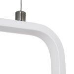 GLOBOSTAR® DEROBA 61299 Μοντέρνο Κρεμαστό Φωτιστικό Οροφής LED 12W 1320lm 360° AC 220-240V IP20 Ρυθμιζόμενο Λευκό CCT με On/Off 2700K/4500K/6000K - Lumileds SMD Chip - Λευκό Ματ - Μ16 x Π1.6 x Υ25.5cm - 3 Χρόνια Εγγύηση - Image 7