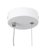 GLOBOSTAR® DEROBA 61299 Μοντέρνο Κρεμαστό Φωτιστικό Οροφής LED 12W 1320lm 360° AC 220-240V IP20 Ρυθμιζόμενο Λευκό CCT με On/Off 2700K/4500K/6000K - Lumileds SMD Chip - Λευκό Ματ - Μ16 x Π1.6 x Υ25.5cm - 3 Χρόνια Εγγύηση - Image 8