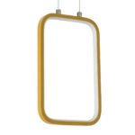 GLOBOSTAR® NEROBA 61301 Μοντέρνο Κρεμαστό Φωτιστικό Οροφής LED 12W 1320lm 360° AC 220-240V IP20 Ρυθμιζόμενο Λευκό CCT με On/Off 2700K/4500K/6000K - Lumileds SMD Chip - Χρυσό Βούρτσας - Μ16 x Π1.6 x Υ25.5cm - 3 Χρόνια Εγγύηση - Image 3