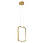 GLOBOSTAR® NEROBA 61301 Μοντέρνο Κρεμαστό Φωτιστικό Οροφής LED 12W 1320lm 360° AC 220-240V IP20 Ρυθμιζόμενο Λευκό CCT με On/Off 2700K/4500K/6000K - Lumileds SMD Chip - Χρυσό Βούρτσας - Μ16 x Π1.6 x Υ25.5cm - 3 Χρόνια Εγγύηση - Image 4