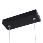 GLOBOSTAR® NEROBA 61302 Μοντέρνο Κρεμαστό Φωτιστικό Οροφής LED 18W 1980lm 360° AC 220-240V IP20 Ρυθμιζόμενο Λευκό CCT με On/Off 2700K/4500K/6000K - Lumileds SMD Chip - Μαύρο Ματ - Μ29 x Π2 x Υ36cm - 3 Χρόνια Εγγύηση - Image 8