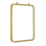 GLOBOSTAR® NEROBA 61305 Μοντέρνο Κρεμαστό Φωτιστικό Οροφής LED 18W 1980lm 360° AC 220-240V IP20 Ρυθμιζόμενο Λευκό CCT με On/Off 2700K/4500K/6000K - Lumileds SMD Chip - Χρυσό Βούρτσας - Μ29 x Π2 x Υ36cm - 3 Χρόνια Εγγύηση - Image 3