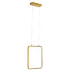 GLOBOSTAR® NEROBA 61305 Μοντέρνο Κρεμαστό Φωτιστικό Οροφής LED 18W 1980lm 360° AC 220-240V IP20 Ρυθμιζόμενο Λευκό CCT με On/Off 2700K/4500K/6000K - Lumileds SMD Chip - Χρυσό Βούρτσας - Μ29 x Π2 x Υ36cm - 3 Χρόνια Εγγύηση - Image 4