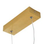 GLOBOSTAR® NEROBA 61305 Μοντέρνο Κρεμαστό Φωτιστικό Οροφής LED 18W 1980lm 360° AC 220-240V IP20 Ρυθμιζόμενο Λευκό CCT με On/Off 2700K/4500K/6000K - Lumileds SMD Chip - Χρυσό Βούρτσας - Μ29 x Π2 x Υ36cm - 3 Χρόνια Εγγύηση - Image 8