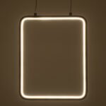 GLOBOSTAR® NEROBA 61305 Μοντέρνο Κρεμαστό Φωτιστικό Οροφής LED 18W 1980lm 360° AC 220-240V IP20 Ρυθμιζόμενο Λευκό CCT με On/Off 2700K/4500K/6000K - Lumileds SMD Chip - Χρυσό Βούρτσας - Μ29 x Π2 x Υ36cm - 3 Χρόνια Εγγύηση - Image 10