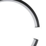 GLOBOSTAR® CEROBA 61306 Μοντέρνο Κρεμαστό Φωτιστικό Οροφής LED 12W 1320lm 360° AC 220-240V IP20 Ρυθμιζόμενο Λευκό CCT με On/Off 2700K/4500K/6000K - Lumileds SMD Chip - Μαύρο - Μ22 x Π2 x Υ22cm - 3 Χρόνια Εγγύηση - Image 8