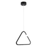 GLOBOSTAR® CEROBA 61307 Μοντέρνο Κρεμαστό Φωτιστικό Οροφής LED 12W 1320lm 360° AC 220-240V IP20 Ρυθμιζόμενο Λευκό CCT με On/Off 2700K/4500K/6000K - Lumileds SMD Chip - Μαύρο Ματ - Μ22 x Π2 x Υ22cm - 3 Χρόνια Εγγύηση - Image 4