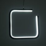 GLOBOSTAR® CEROBA 61308 Μοντέρνο Κρεμαστό Φωτιστικό Οροφής LED 12W 1320lm 360° AC 220-240V IP20 Ρυθμιζόμενο Λευκό CCT με On/Off 2700K/4500K/6000K - Lumileds SMD Chip - Μαύρο Ματ - Μ22 x Π2 x Υ22cm - 3 Χρόνια Εγγύηση - Image 11