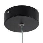 GLOBOSTAR® CEROBA 61308 Μοντέρνο Κρεμαστό Φωτιστικό Οροφής LED 12W 1320lm 360° AC 220-240V IP20 Ρυθμιζόμενο Λευκό CCT με On/Off 2700K/4500K/6000K - Lumileds SMD Chip - Μαύρο Ματ - Μ22 x Π2 x Υ22cm - 3 Χρόνια Εγγύηση - Image 7