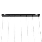 GLOBOSTAR® TEARS 61311 Μοντέρνο Κρεμαστό Φωτιστικό Οροφής LED 21W 2310lm 180° AC 220-240V IP20 Ρυθμιζόμενο Λευκό CCT με Χειριστήριο από 2700K έως 6000K Dimmable - Lumileds SMD Chip - Μαύρο Ματ - Μ70 x Π3.2 x Υ60cm - 3 Χρόνια Εγγύηση - Image 9