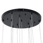 GLOBOSTAR® TEARS 61313 Μοντέρνο Κρεμαστό Φωτιστικό Οροφής LED 36W 3960lm 180° AC 220-240V IP20 Ρυθμιζόμενο Λευκό CCT με Χειριστήριο από 2700K έως 6000K Dimmable - Lumileds SMD Chip - Μαύρο - Μ60 x Π60 x Υ51.5cm - 3 Χρόνια Εγγύηση - Image 10