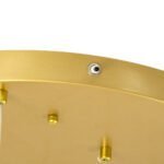 GLOBOSTAR® TEARS 61314 Μοντέρνο Κρεμαστό Φωτιστικό Οροφής LED 36W 3960lm 180° AC 220-240V IP20 Ρυθμιζόμενο Λευκό CCT με Χειριστήριο από 2700K έως 6000K Dimmable - Lumileds SMD Chip - Χρυσό Βούρτσας - Μ60 x Π60 x Υ51.5cm - 3 Χρόνια Εγγύηση - Image 11