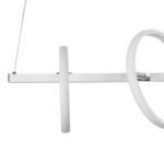 GLOBOSTAR® CIRCOLARE 61320 Μοντέρνο Κρεμαστό Φωτιστικό Οροφής LED 75W 8400lm 360° AC 220-240V IP20 Ρυθμιζόμενο Λευκό CCT με Χειριστήριο από 2700K έως 6000K Dimmable - Lumileds SMD Chip - Λευκό Ματ - Μ120 x Π25 x Υ25cm - 3 Χρόνια Εγγύηση - Image 7