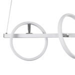 GLOBOSTAR® CIRCOLARE 61320 Μοντέρνο Κρεμαστό Φωτιστικό Οροφής LED 75W 8400lm 360° AC 220-240V IP20 Ρυθμιζόμενο Λευκό CCT με Χειριστήριο από 2700K έως 6000K Dimmable - Lumileds SMD Chip - Λευκό Ματ - Μ120 x Π25 x Υ25cm - 3 Χρόνια Εγγύηση - Image 8